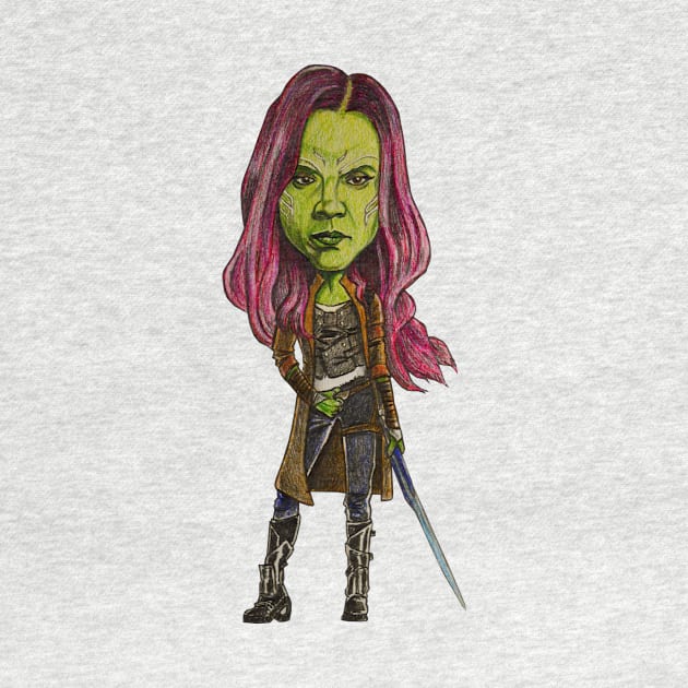 Gamora Caricature by tabslabred